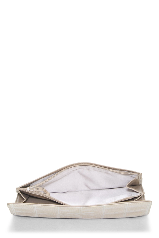 Beige Nylon Travel Line Long Wallet, , large image number 3