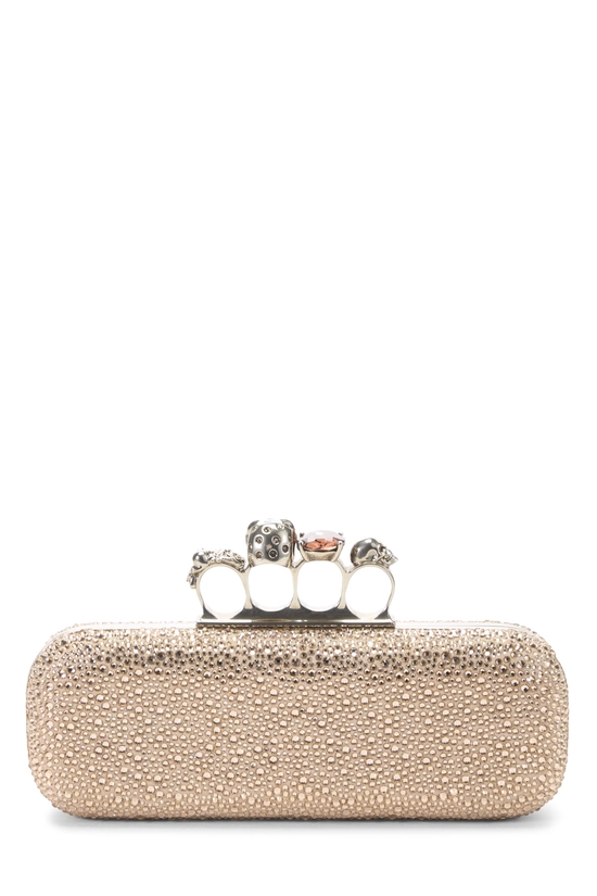 Pink Embellished Knuckle Clutch, , large image number 3