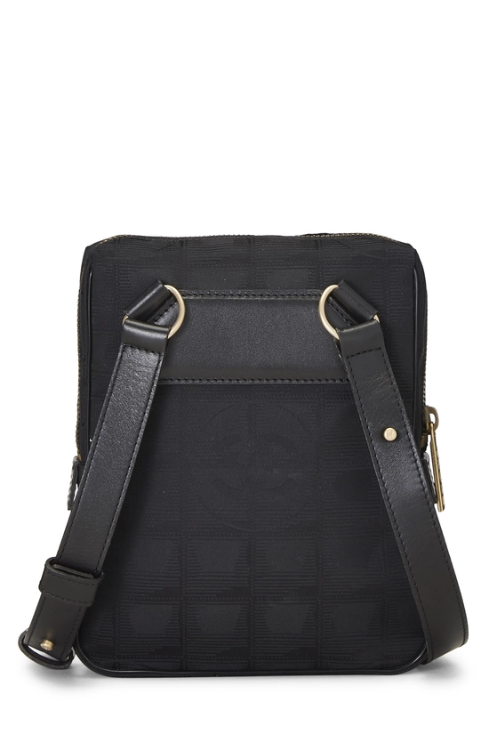 Black Nylon Travel Line Shoulder Bag Small, , large image number 3