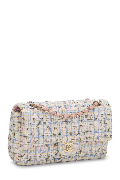 Multicolor Tweed Double Flap Medium, , large