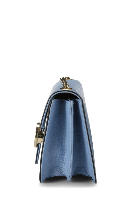 Blue Leather Interlocking Crossbody Small, , large image number 2