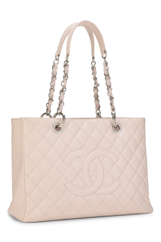 Pink Quilted Caviar Grand Shopping Tote (GST), , large image number 1