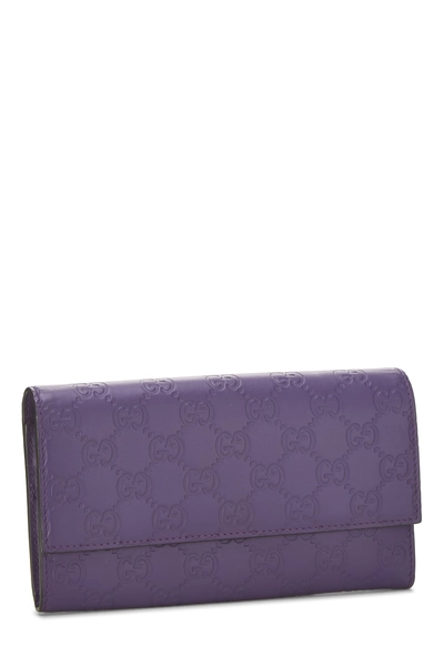 Purple Guccissima Continental Wallet, , large