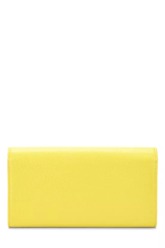 Yellow Caviar Classic Long Flap Wallet, , large image number 2