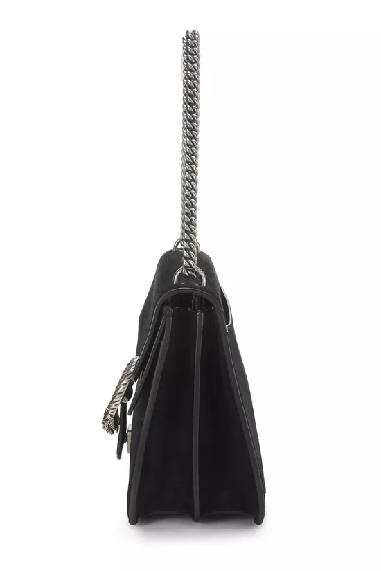 Black Suede Dionysus Shoulder Bag Medium, , large image number 2