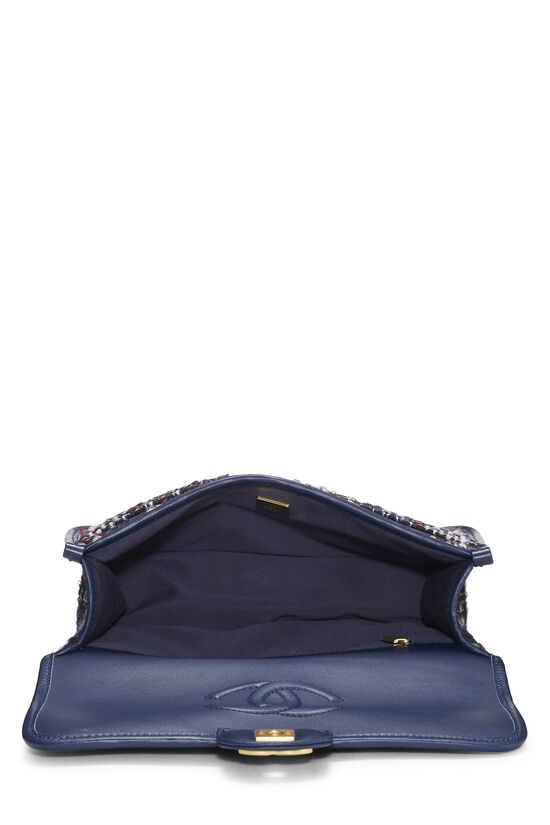 Multicolor Tweed School Memory Top Handle Flap Bag Small, , large image number 5