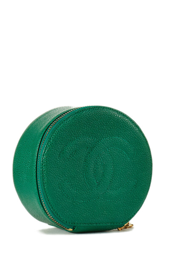 Green Caviar 'CC' Jewelry Case, , large image number 2