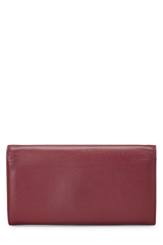Berry Caviar Timeless 'CC' Flap Wallet, , large image number 2