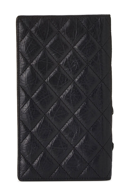 Black Quilted Calfskin Cambon Ligne Wallet, , large image number 2