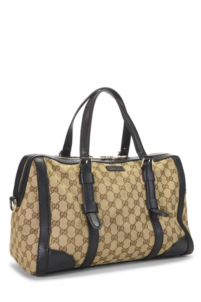 Gucci Black GG Canvas Boston Satchel Bag — photo 2
