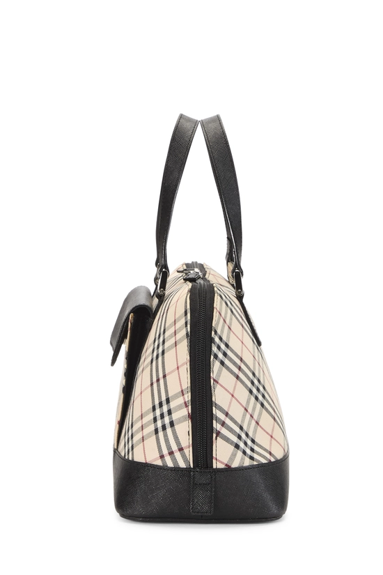 Black House Check Jacquard Bowler Handbag Small, , large image number 2
