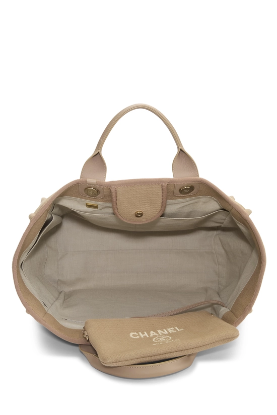 Beige Canvas Deauville Medium NM, , large image number 5