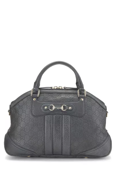 Gucci Navy Guccissima Leather Catherine Dome Handbag — photo 1