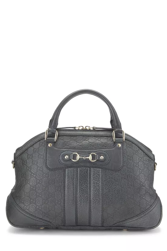 Navy Guccissima Leather Catherine Dome Handbag, , large image number 0
