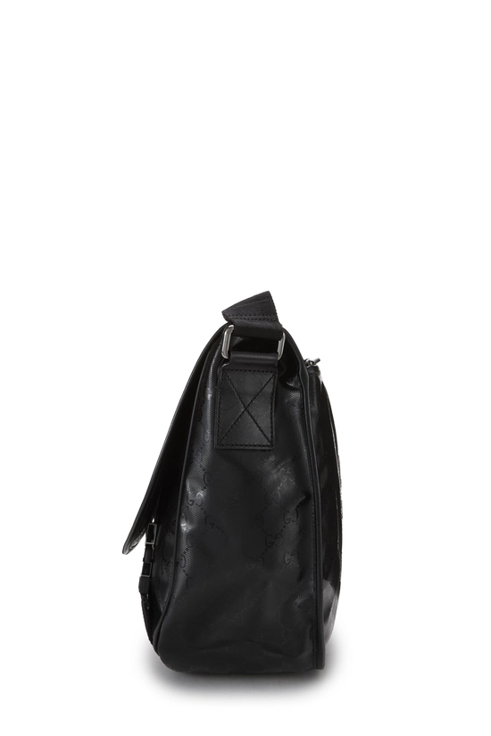 Black GG Imprime Buckle Flap Messenger Large, , large image number 2