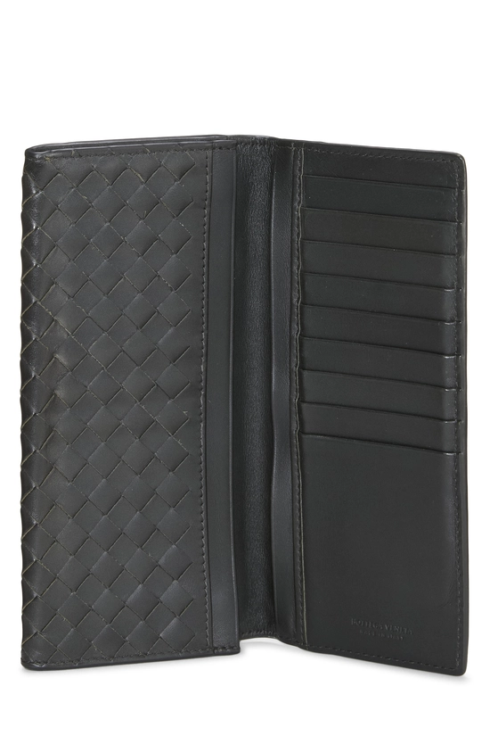 Green Intrecciato Long Wallet, , large image number 3