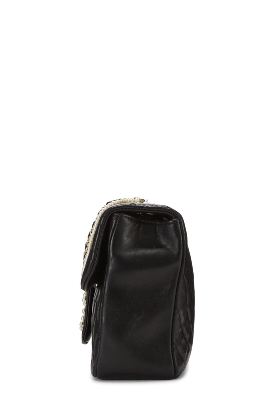 Black Quilted Lambskin Westminster Pearl Flap Medium, , large image number 2