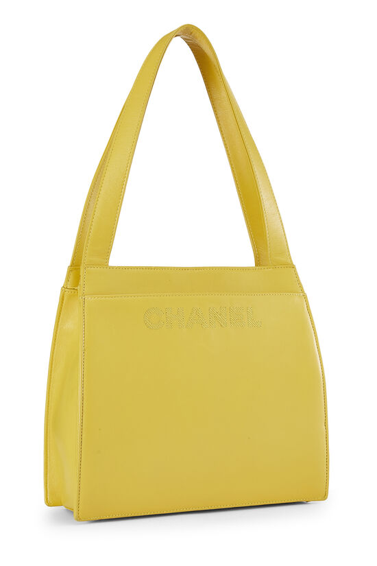 Yellow Lambskin Shoulder Bag, , large image number 1