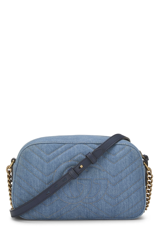 Blue Denim GG Marmont Crossbody Small, , large image number 3