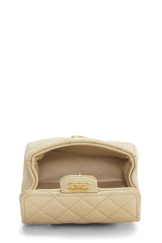 Chanel Beige Quilted Lambskin Belt Bag Micro Q6A0011II8001