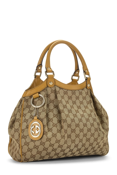Yellow Original GG Canvas Sukey Tote, , large