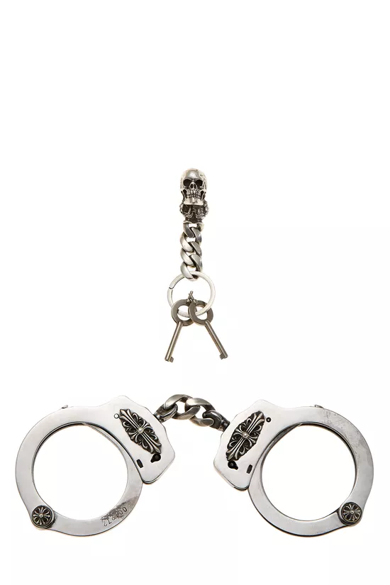 Silver Stainless Steel Handcuffs, , large image number 0