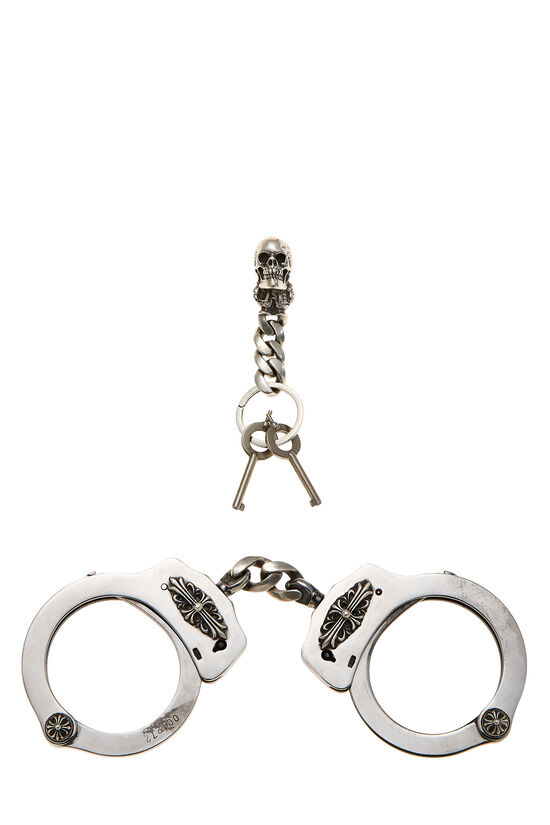 Silver Stainless Steel Handcuffs, , large image number 0