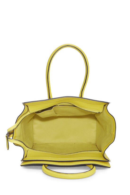 Yellow Drummed Calfskin Luggage Mini, , large image number 5