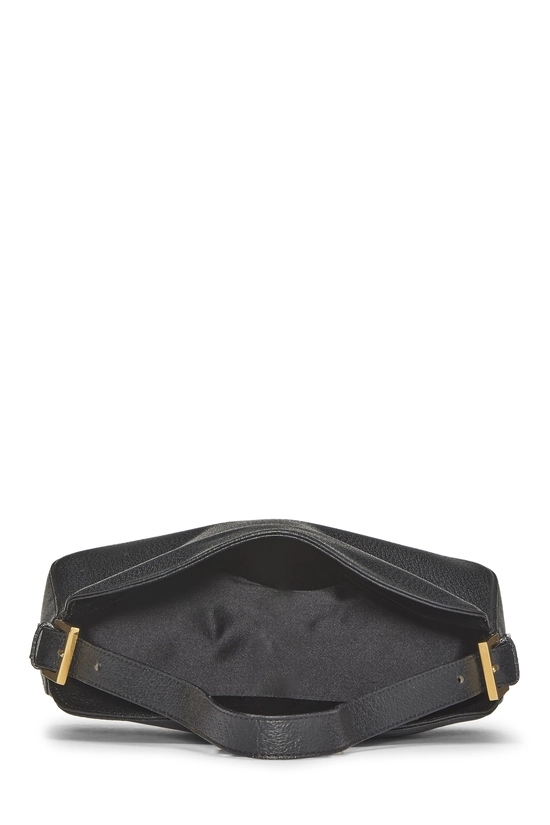 Black Leather Shoulder Bag, , large image number 5