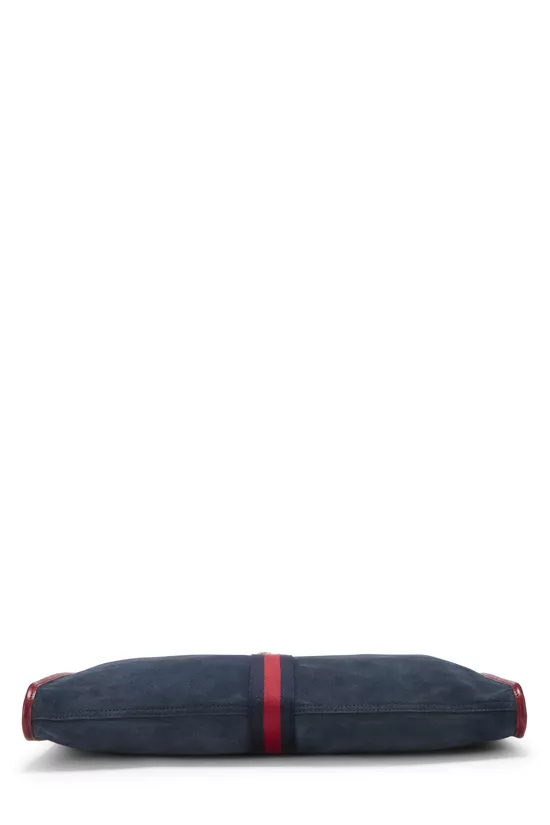 Navy Suede Web Rajah Tote Large, , large image number 4