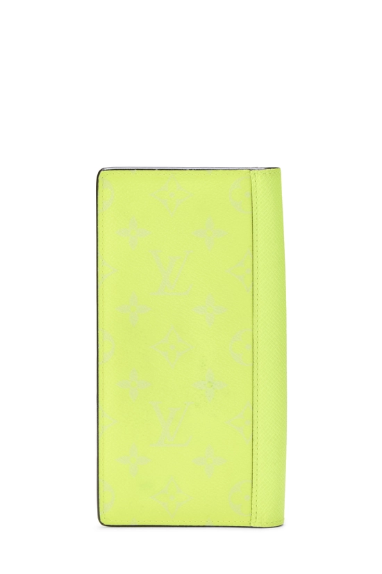 Yellow Monogram Taigarama Brazza Wallet, , large image number 2
