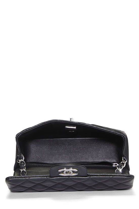 Black Quilted Lambskin Rectangular Flap Mini, , large image number 5