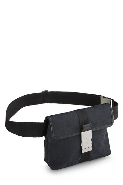 Black GG Canvas Belt Bag Small, , large