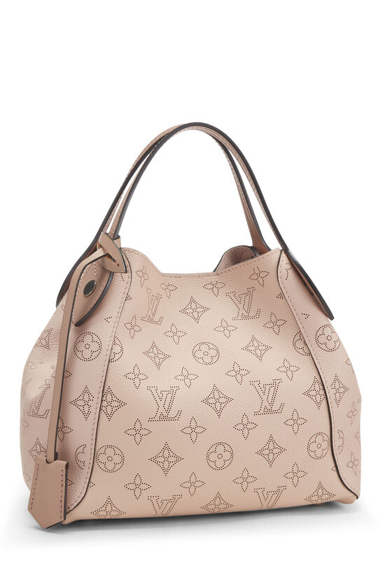 Louis Vuitton Tote Hina Monogram Mahina PM Galet in Leather with
