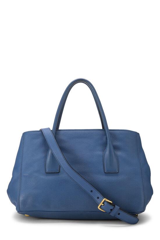 Blue Vitello Daino Convertible Tote Medium, , large image number 3