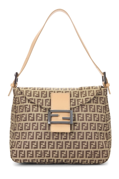 Fendi Brown Zucca Canvas Shoulder Bag