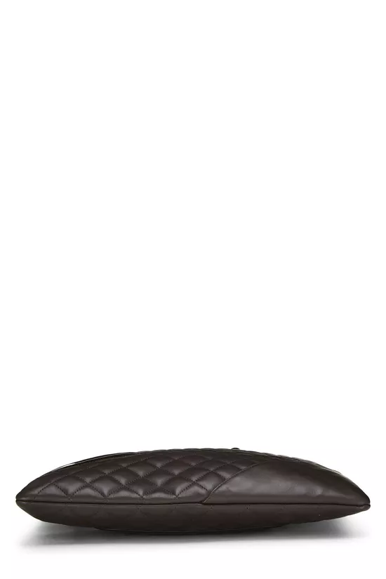 Brown Lambskin Cambon Flat Tote, , large image number 4