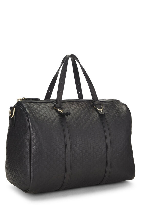 Black Microguccissima Leather Boston Bag, , large image number 1