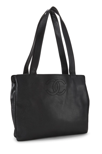Black Caviar 'CC' Tote Medium, , large