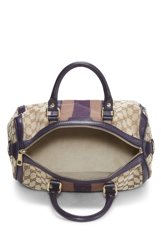 Purple Original GG Canvas Vintage Web Boston Medium, , large image number 5