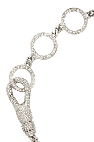 Silver Crystal Hardcore Choker, , large
