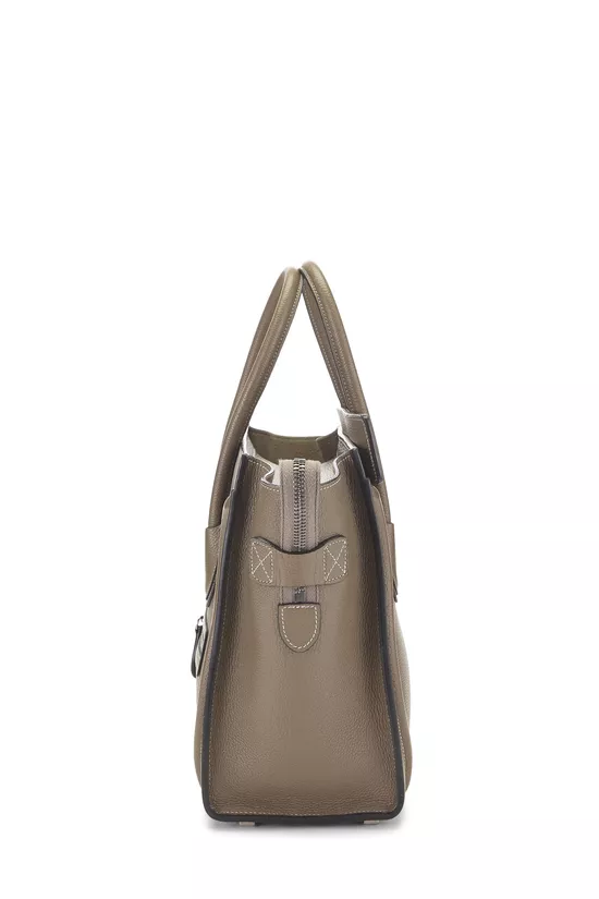 Grey Drummed Calfskin Luggage Micro, , large image number 2