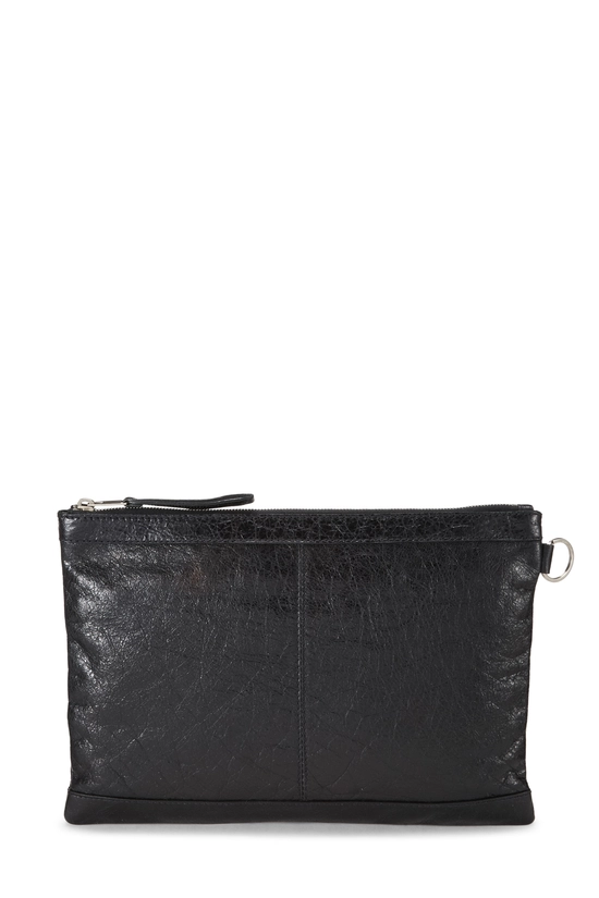Black Agneau Clutch, , large image number 2