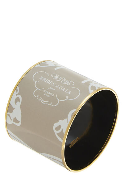 Beige Enamel "Brides De Gala" Bangle Mega