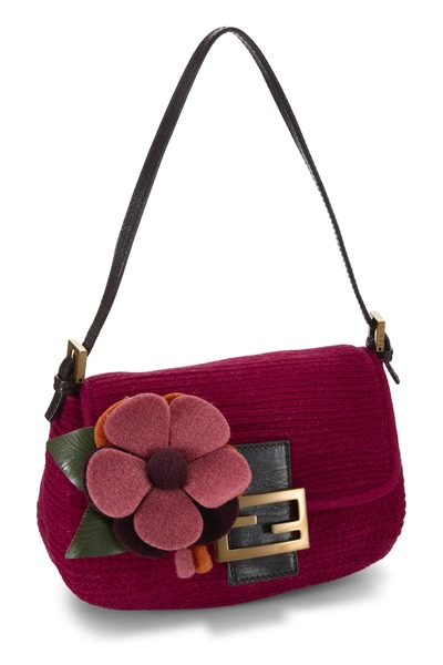 Fendi Pink Felt Floral Mama Mini — photo 2