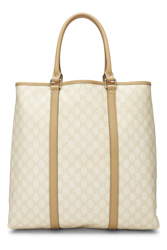 Beige GG Supreme Canvas Plus Tote, , large image number 3