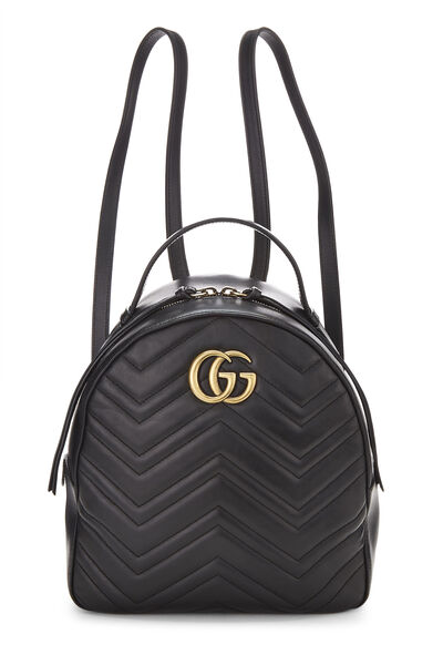 Black Leather Marmont Backpack