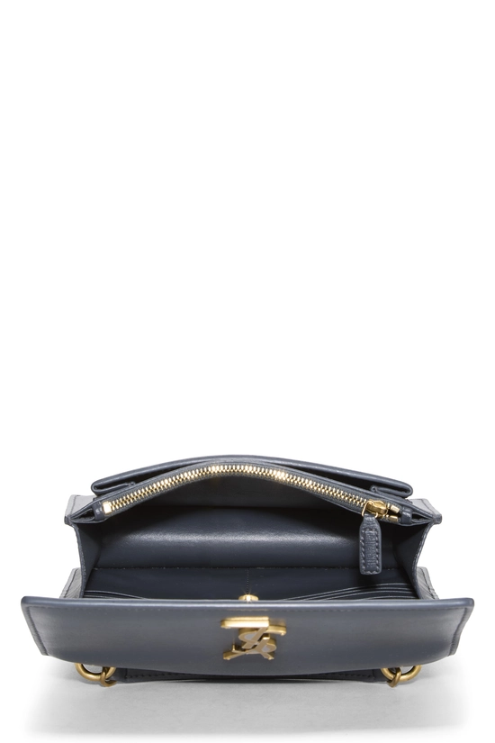 Grey Calfskin Sunset Wallet On Chain (WOC), , large image number 5