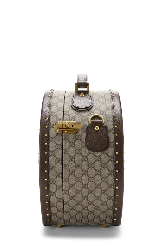 Brown GG Supreme Canvas Savoy Hat Box, , large image number 2
