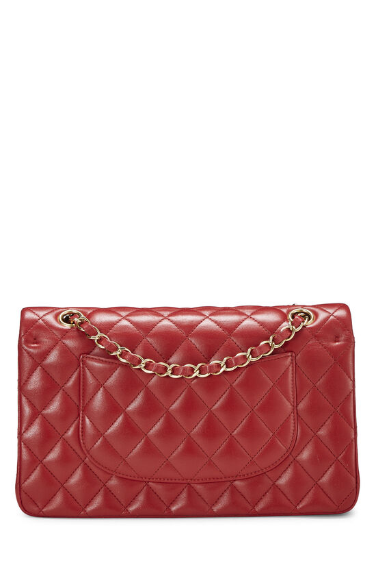 Chanel Red Quilted Lambskin Classic Double Flap Medium Q6B0101IR0088
